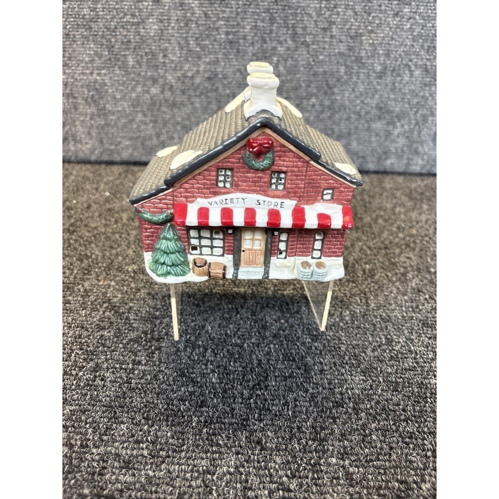A Santa's Pride~Collectible Lighted Porcelain~Variety Store